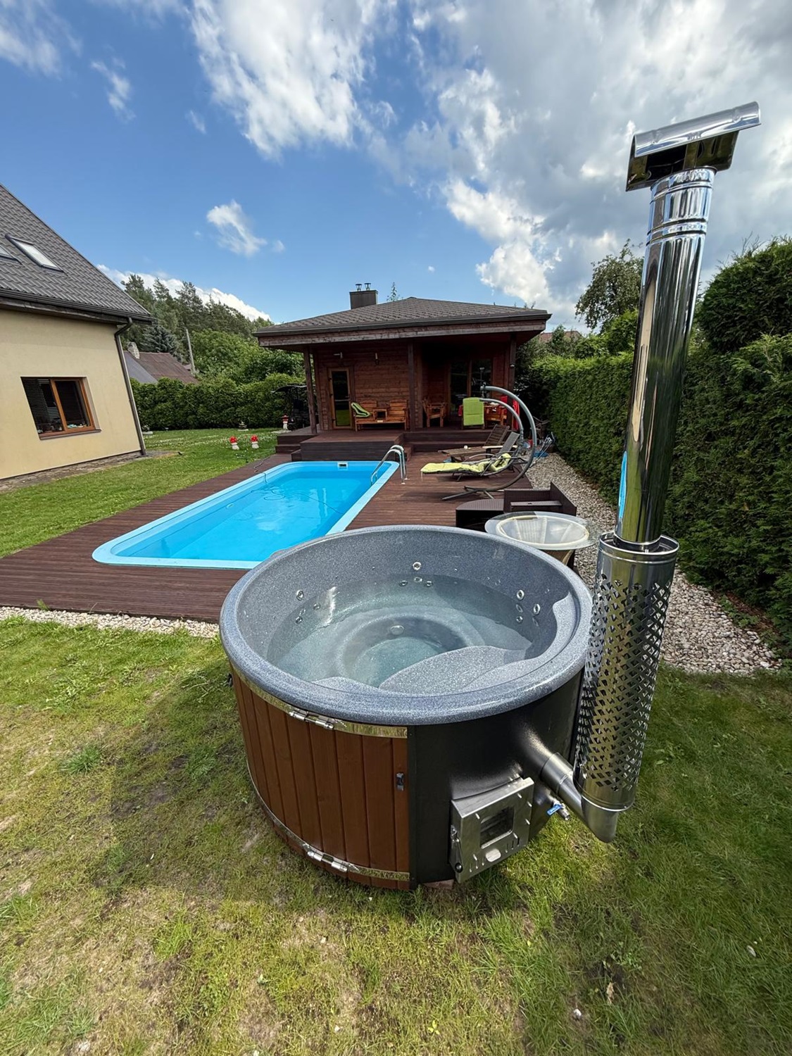 Kubls ar integrēto krāsni un granīta pārklājumu ražots Latvijā