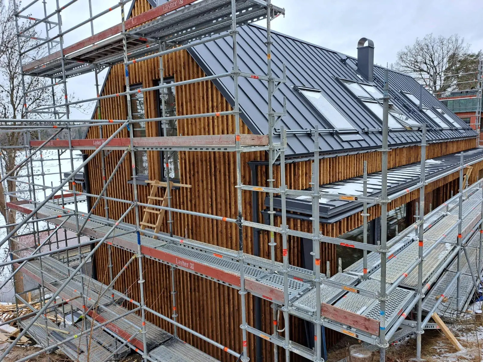 Koka karkasa mājas