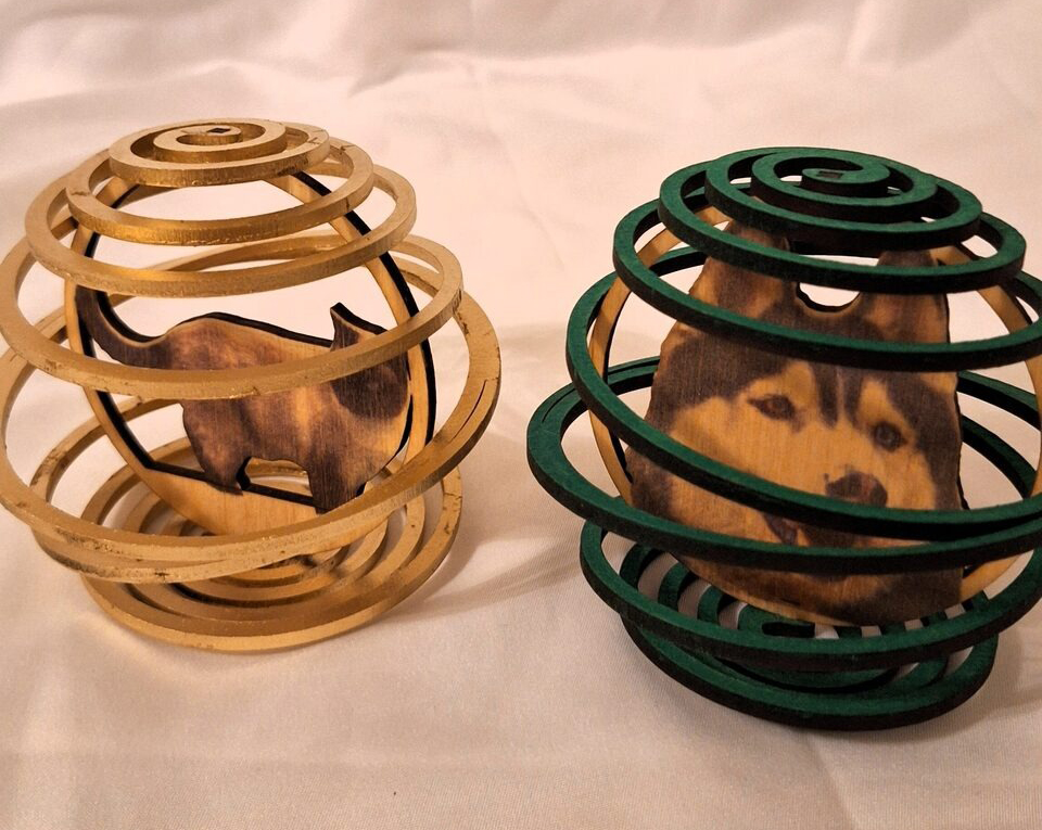 Personalizēts Ziemassvētku rotājums