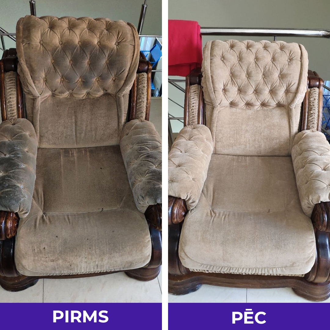 Krēslu tīrīšana Jelgavā