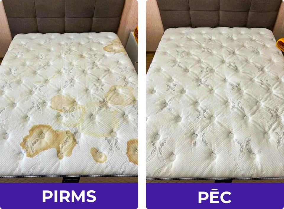 Matraču tīrīšana no traipiem