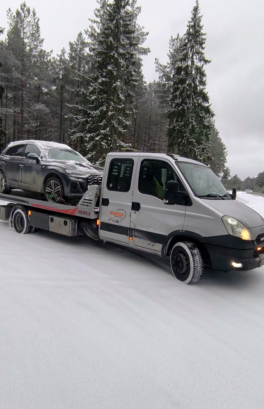 Bojātu auto pārvadāšana