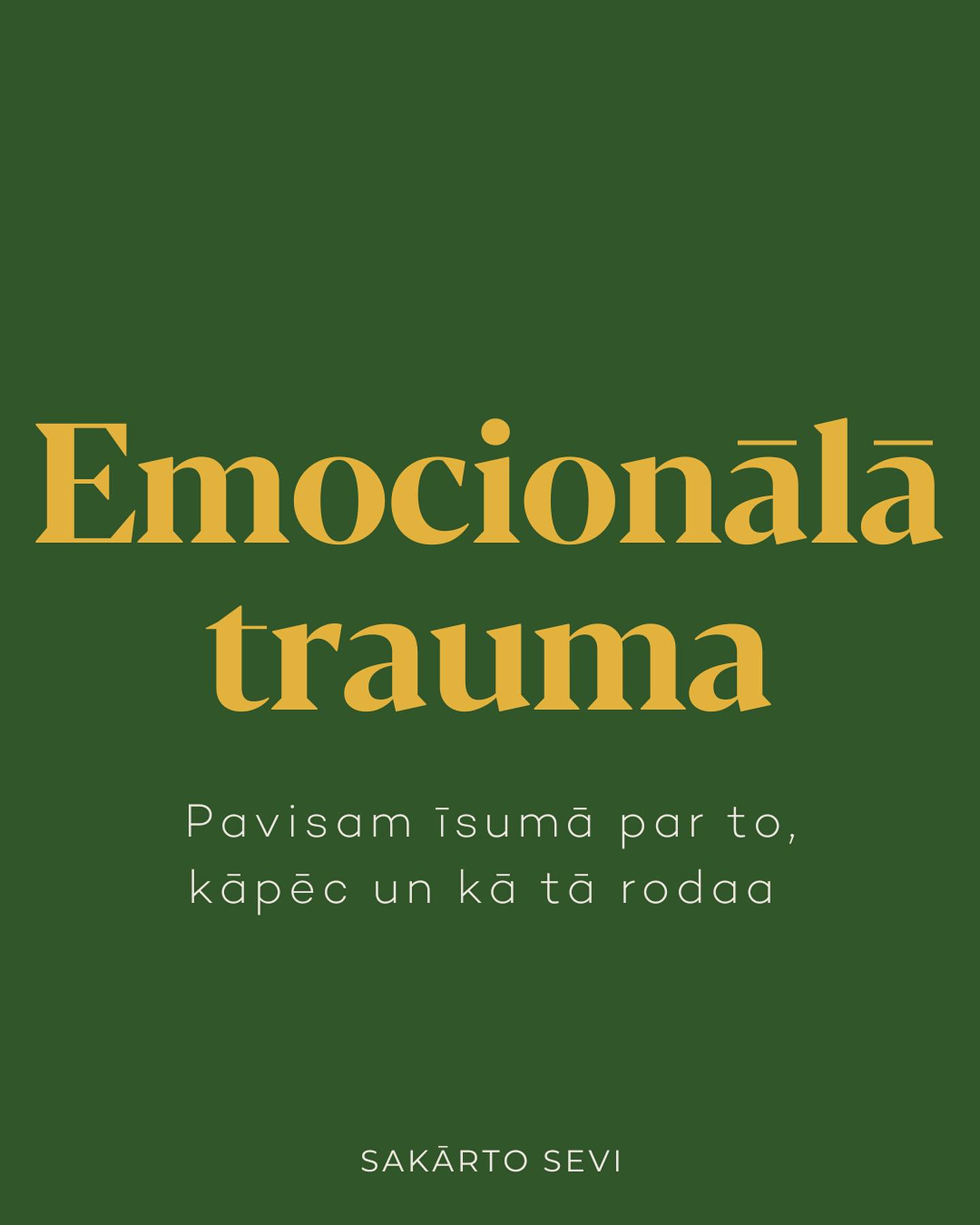 Emocionālā trauma