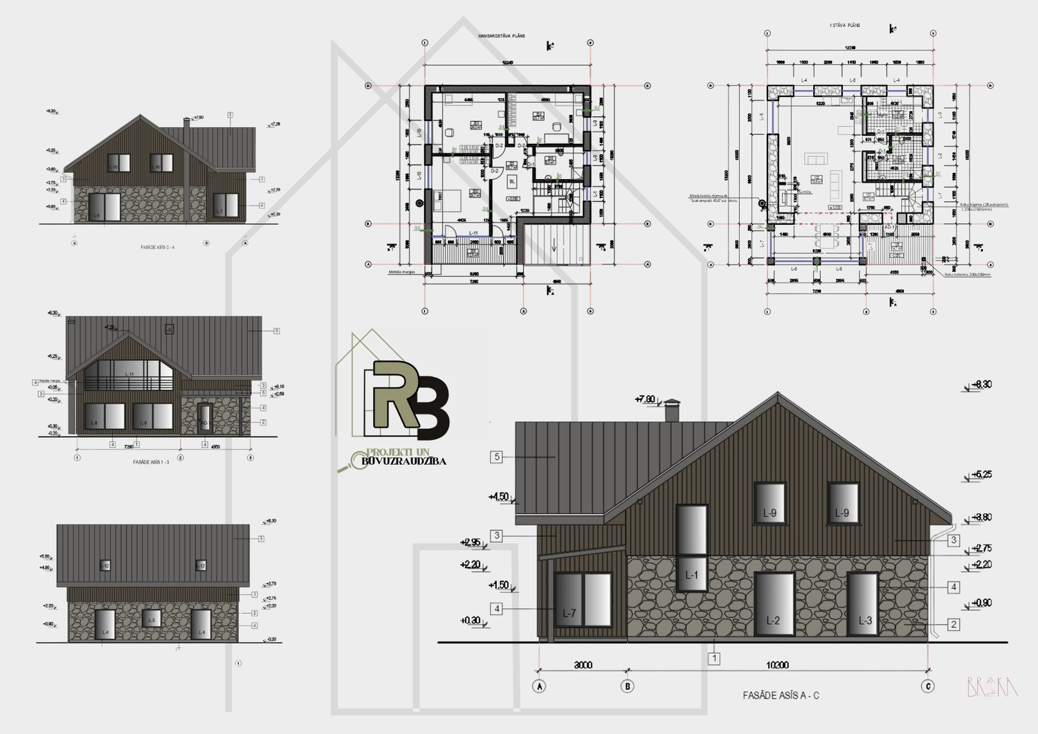 privātmāju projekti