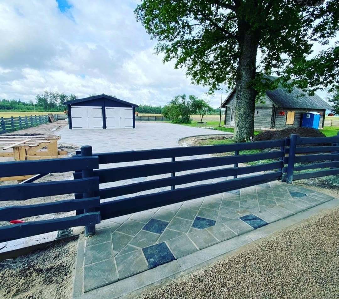 Žogu stabu uzstādīšana