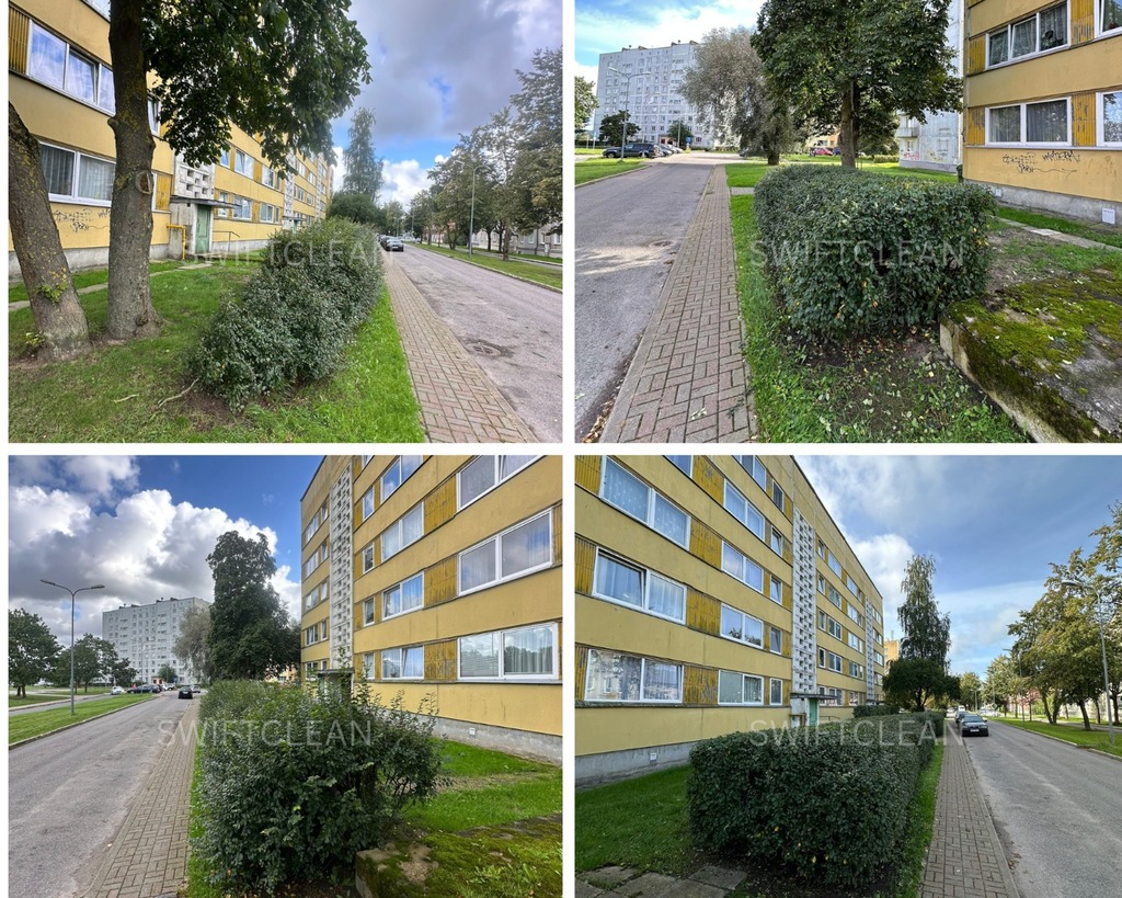 Krūmu apgriešana un teritorijas labiekārtošana pilsētvidē