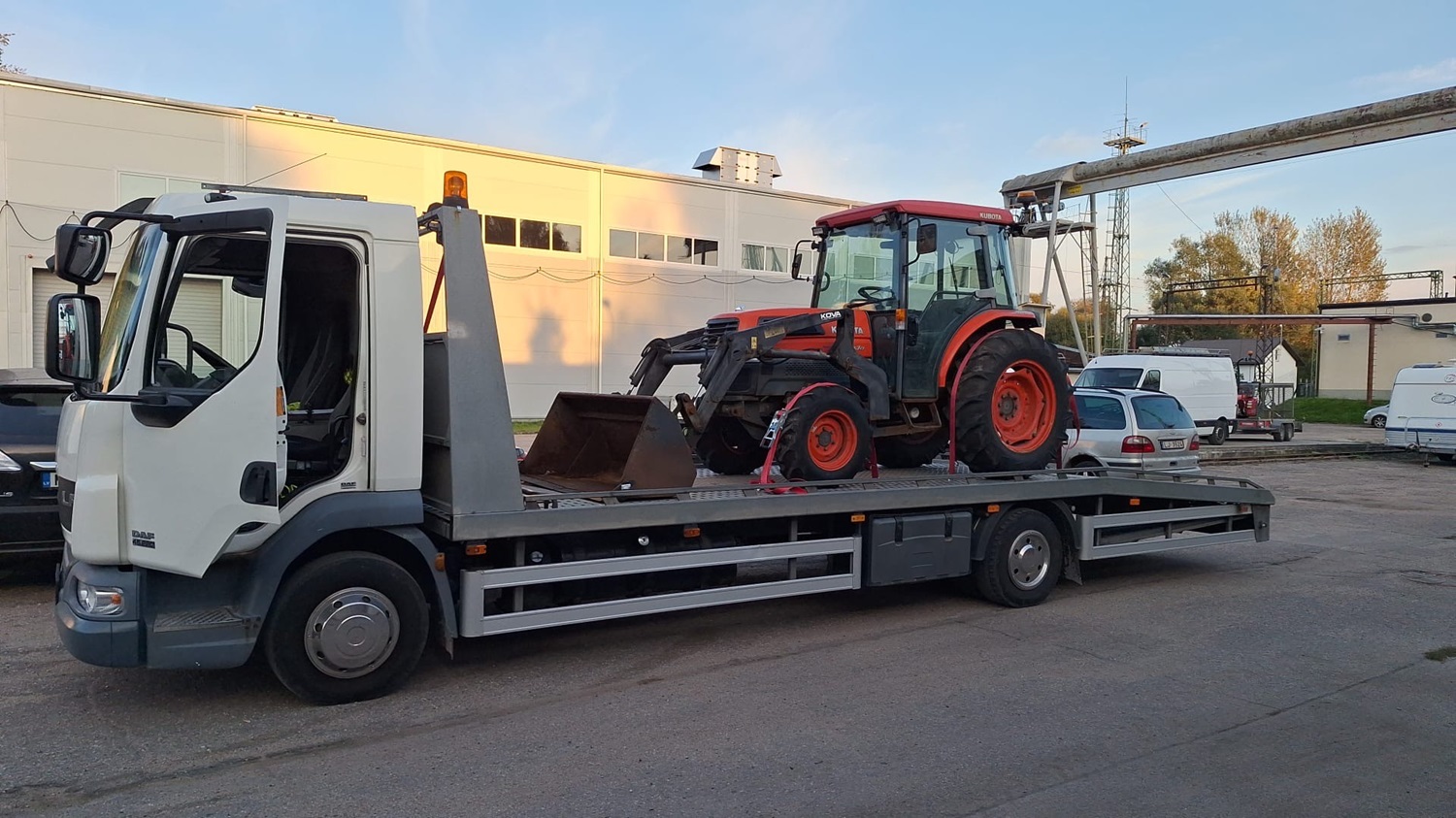 Traktortehnikas pārvadājumi