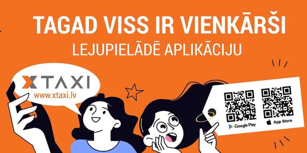 X TAXI mobilā aplikācija
