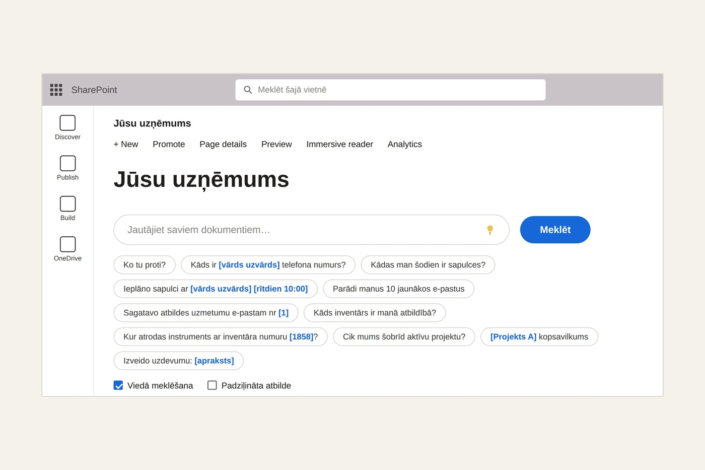 Copilot alternatīva jūsu tenantā
