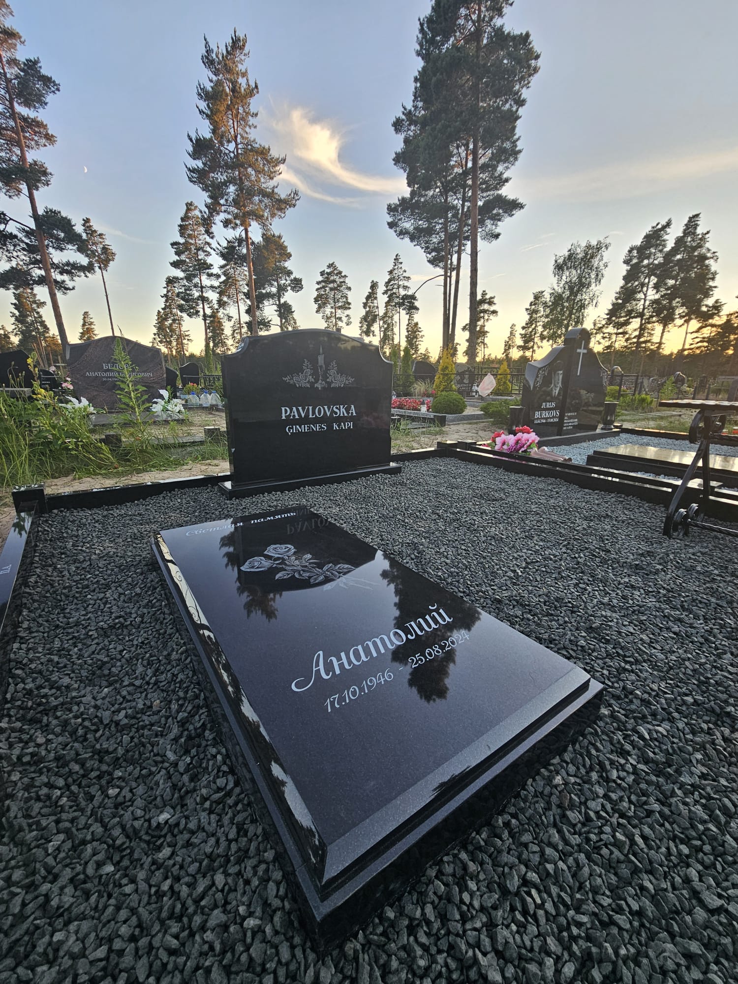 kapavietas labiekārtošana