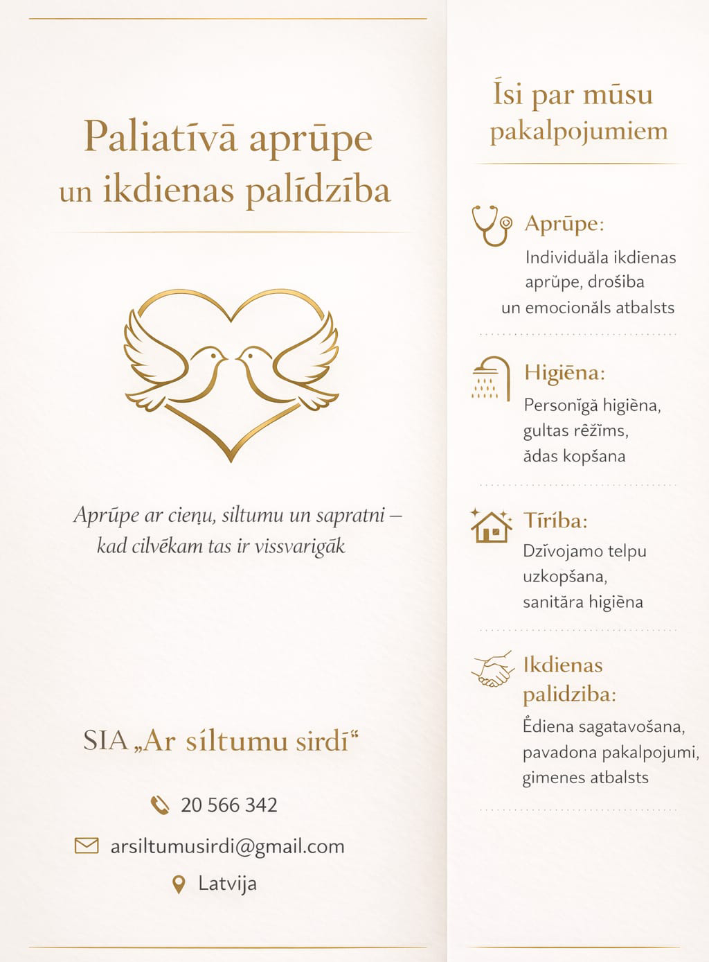 paliatīvās aprūpes pakalpojumi