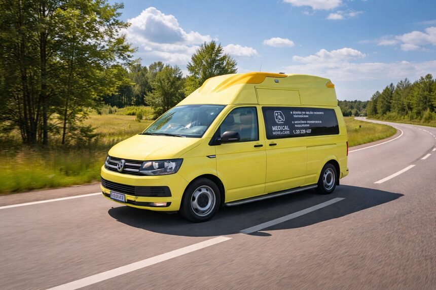 Medicīnas transporta auto ceļā – droša pacientu nogādāšana uz ārstniecības iestādi