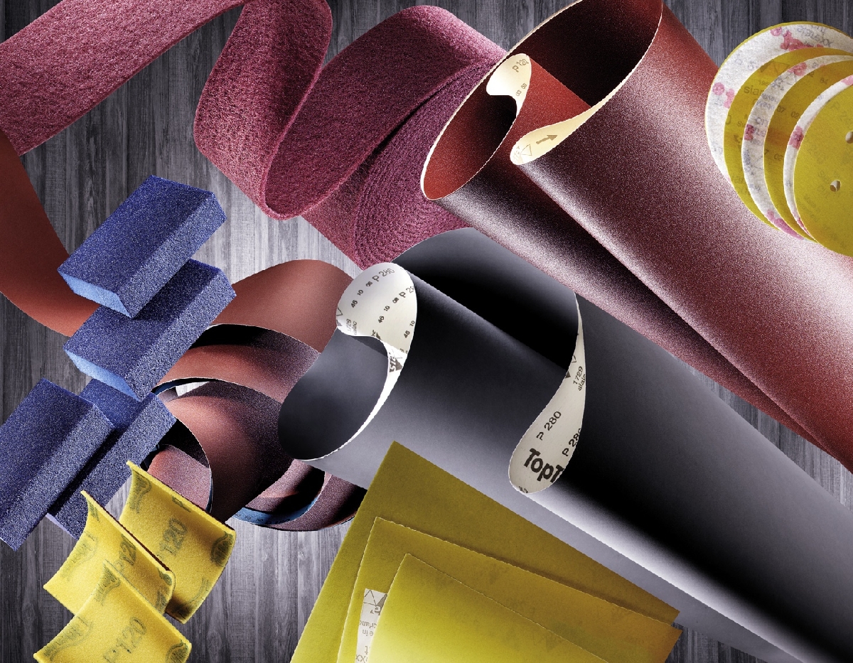 Smilšpapīra, ruļļu, slīpēšanas klucīšu tirdzniecība